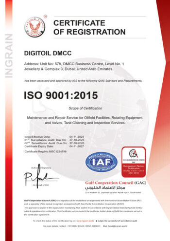 ISO 9001:2015 DIGITOIL DMCC